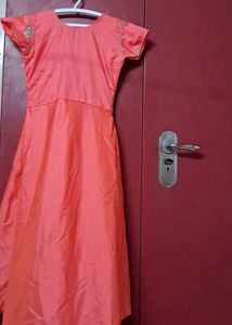 Orange Ethnic Gown