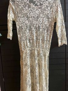 Lace Overlay Dress