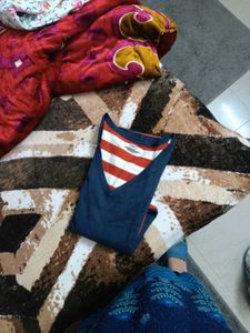 Striped V-Neck T-Shirt