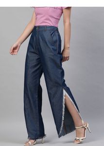 Denim Fringe Stylish Pants