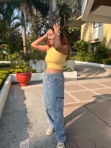 Yellow Crop Top