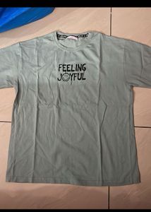 5 Over Size Crop T Shirt