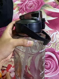 Clear Motivational Water Bottle