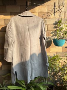 Elegant Grey Trench Coat