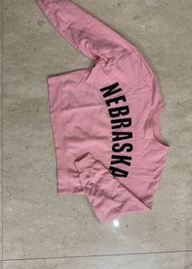 BERSHKA Pink Crop Top