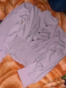 Stylish Mauve Crop Top