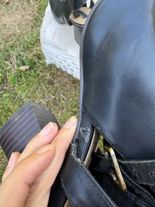 Black Open Toe Booties