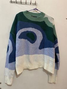 Abstract Knit Sweater