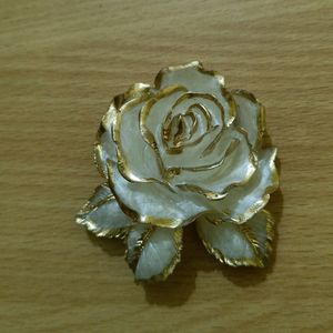 Resin Rose Charm_White