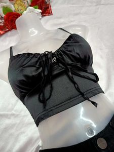 🖤Black Satin Bralette🖤