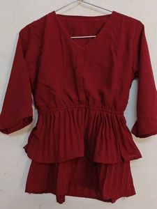 Party Maroon Top women