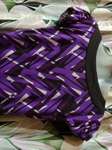 Purple Patterned Top