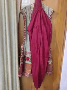 Rust Colour Kurta Set
