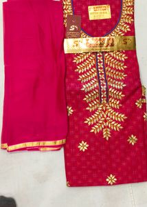 Unstitched Ladies Suit With Dupatta