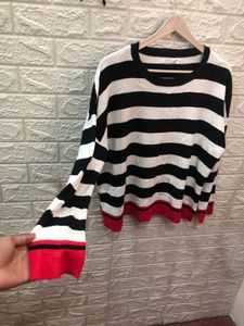 Striped Knit Pullover🕶️‼️