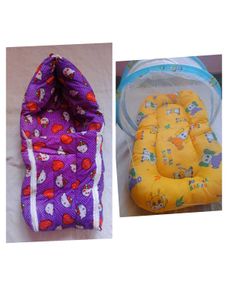 Baby Bed with net and carrying cum sleeping Bag Se