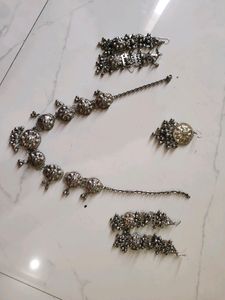 Silver Garba  Jewellery Set