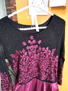 Elegant Maroon Ethnic Gown