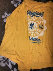 Mustard Long Hand T Shirt