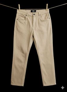 beige Straight Fit pants