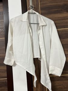 Blue Water Top White Shirt