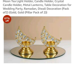 Crystal Candle Holder on sale  2 pieces