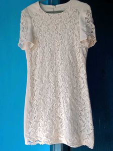 Elegant White Lace Dress