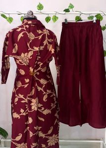 Brand New Maroon Partywear Coord Set