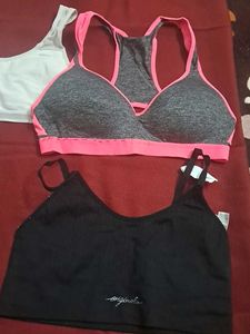 combo Of Four Imported Fabric  Sports Bra