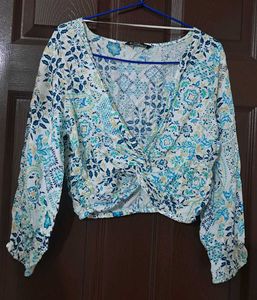 Floral Print Crop Top