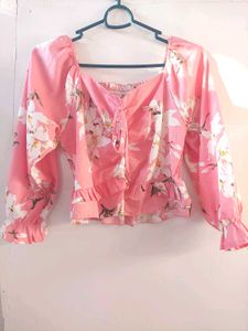 Pink Crop Top