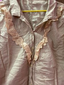 Vintage Style Top with Lace