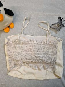 Cream Cami Top