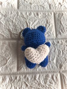 BLUE BEAR KEYCHAIN