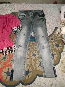 Women Top And Jeans Set