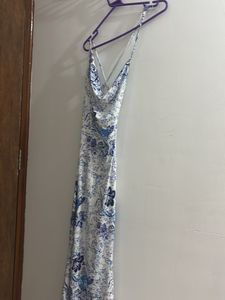 Elegant Floral Print Maxi Dress