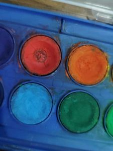 Used Watercolor Paint Set