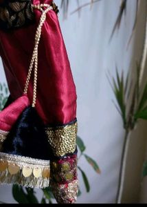 Ethnic Maroon Potli Bag