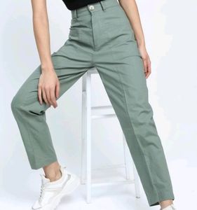 Sage Green Colored Jeans.