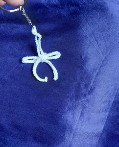Ribbon bow headphone charm, bag charm, and keychai