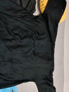 black elegant abaya with handwork and panel at the