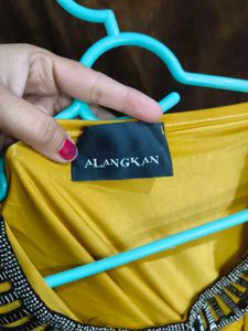 Mustard Yellow Embellished Dress