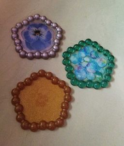 Handmade Resin Coasters (Set of 3)