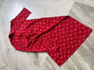 Red Printed Kurti