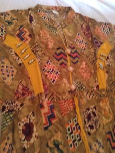 A Stylist Frock Kurti With Leggy And Dupatta