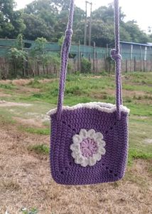 Handmade Crochet Flower Bag