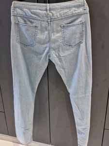 Ice Blue Mid Waist Super Soft Denim