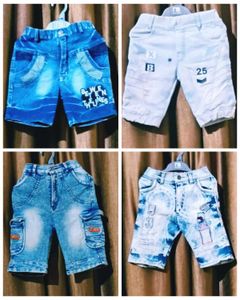 Combo Of 4 Denim Short For  To 5 Year Boys