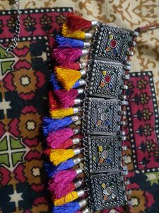 Ethnic Silver Necklace