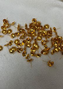 German Silver Gold Coated Rhinestone 108 Flowers